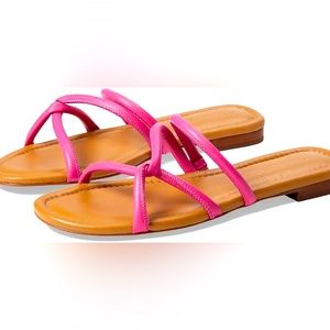 Madewell-Leather Bombe Slide Sandals